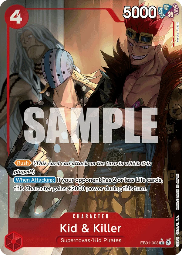 Kid & Killer (Alternate Art) - EB01-003 Red card