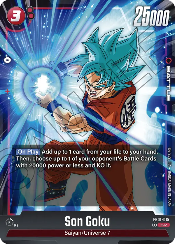 Son Goku FB01 015 - FB01-015 Red card
