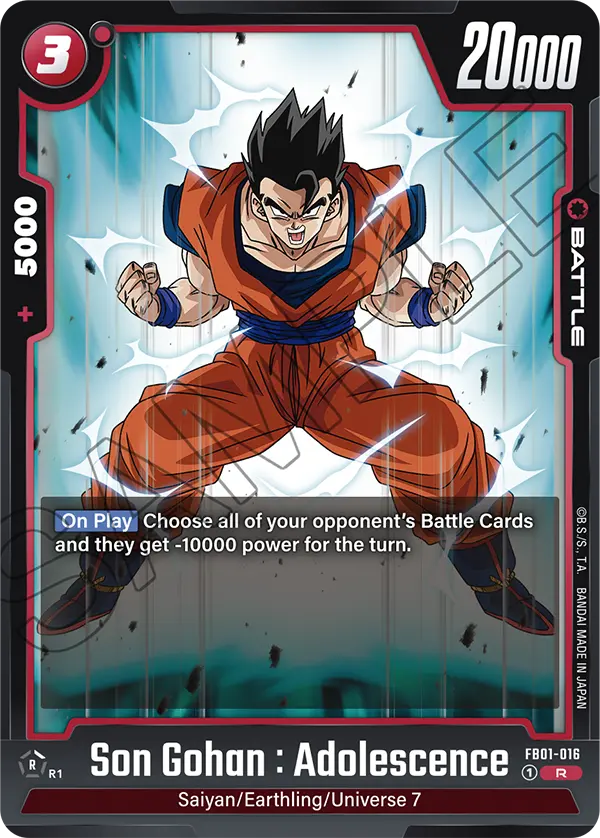 Son Gohan Adolescence - FB01-016 Red card
